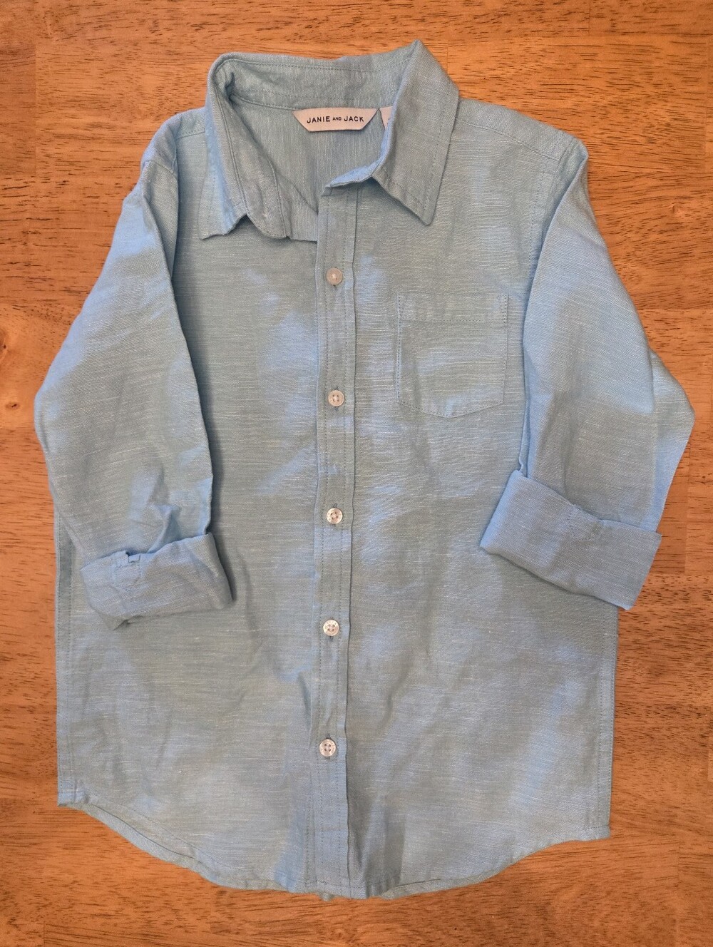 Janie and Jack Pale Blue Boys' Button-Down Shirt